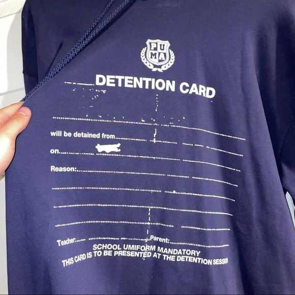 Rihanna FENTY x PUMA Blue ‘Detention Card’ Hoodie - Picture 4 of 12